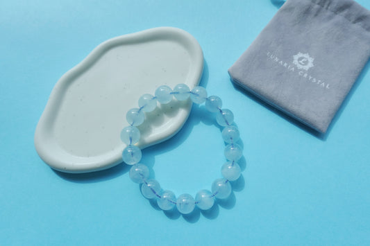 Aquamarine Crystal Bracelet