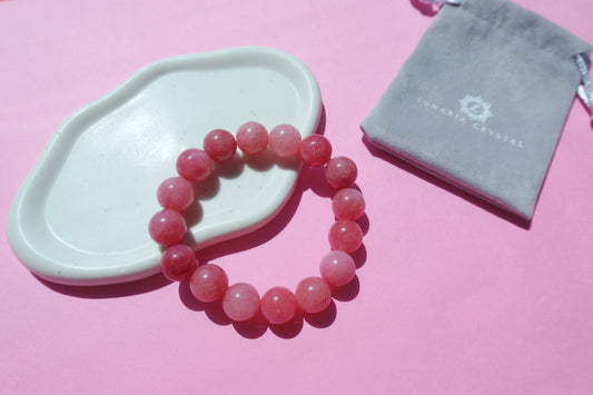 Rhodochrosite Crystal Bracelet